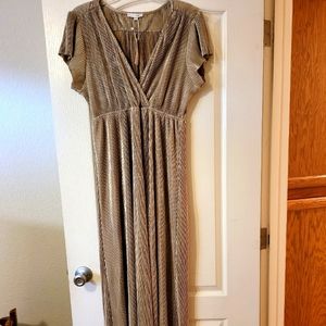 Baltic Born Floor Length Gold Goddess Gown XL